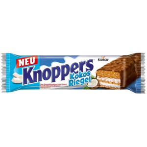 SWEDISHCANDY4U - Vente Barre chocolatée - KNOPPERS BARRE DE NOIX DE COCO 40G0