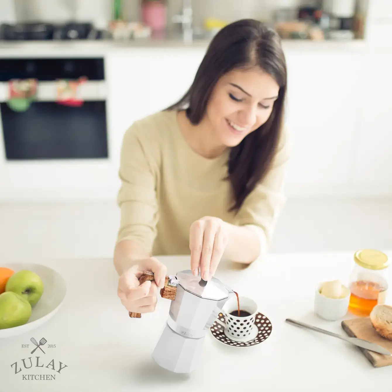 Zulay Kitchen - Wholesale Espresso Maker - Stovetop Espresso Cup Moka Pot - 5 Cup19