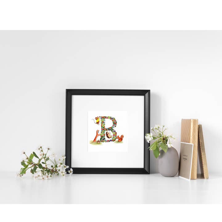 Woodland B, Mounted Print, 10x10 Inch for wholesale by Nicole Elders