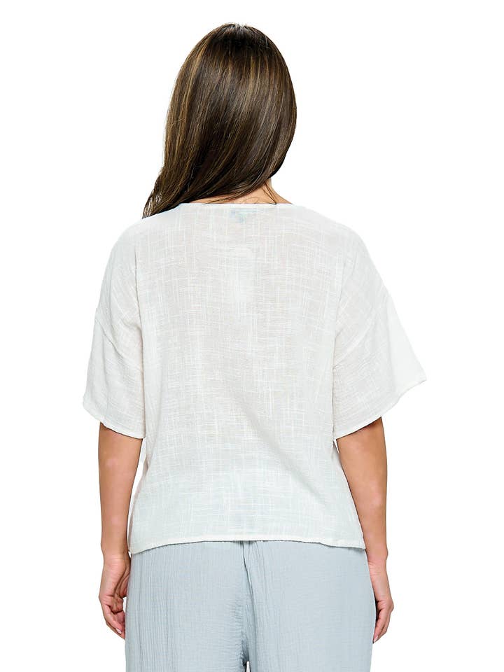 Yak & Yeti - Wholesale Blouse - Women's - SALE Boho Top Loose Fit Lace Detail (Reg. $17)5