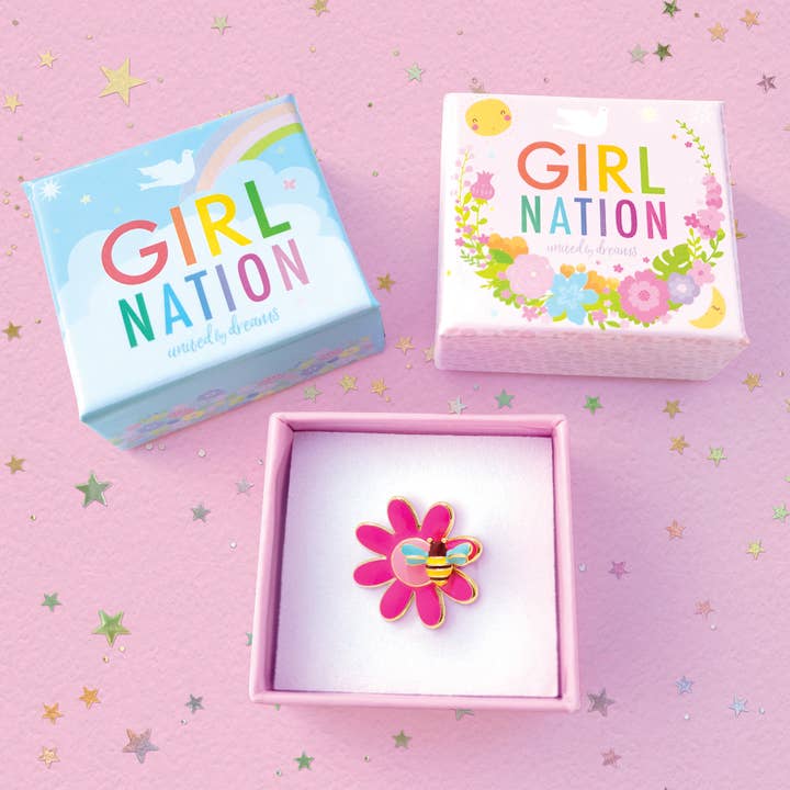 Girl Nation - Wholesale Cocktail/Statement Ring - Petal Party Adjustable Ring with Gift Box