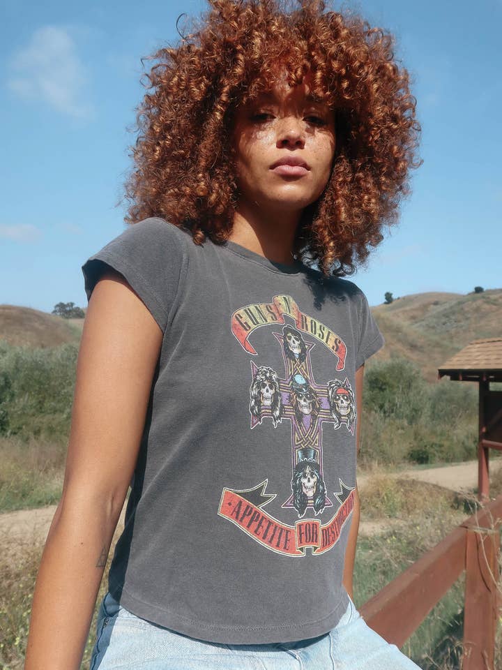 Camiseta encogida Appetite For Destruction de Guns N Roses para venta al por mayor de People Of Leisure