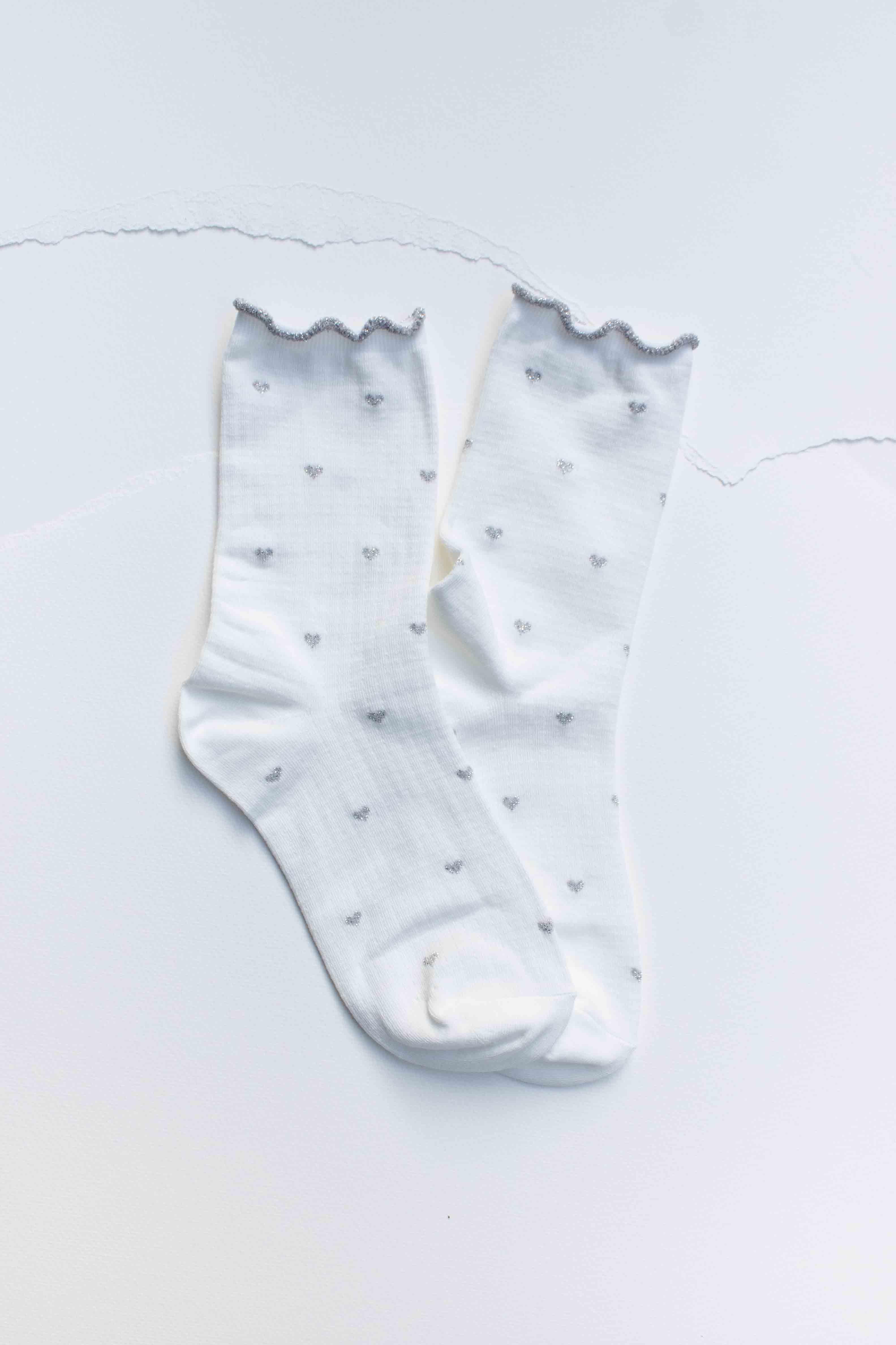 Tiepology - Wholesale Socks - Women's - Mini Heart Ruffle Cotton Blend Socks4