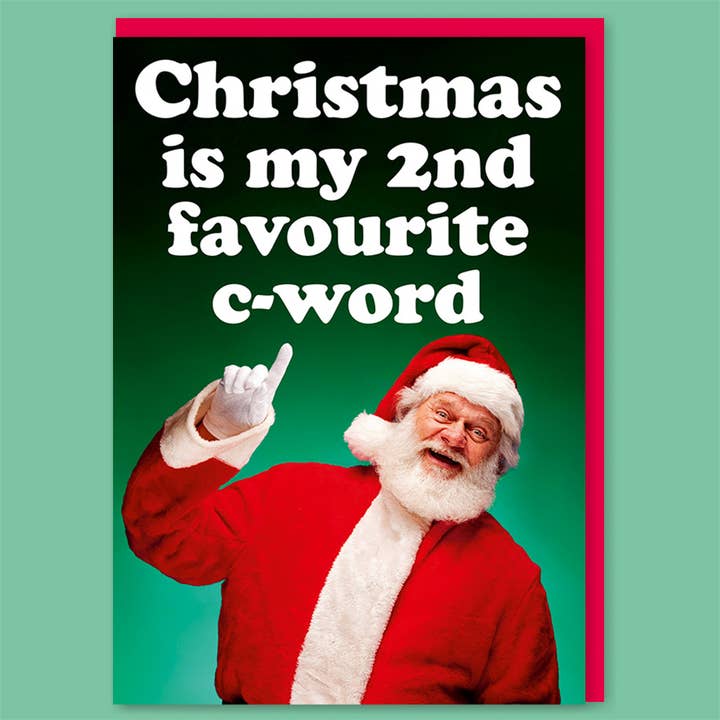 Second favourite C-word Greeting Card for wholesale by Dean Morris Cards