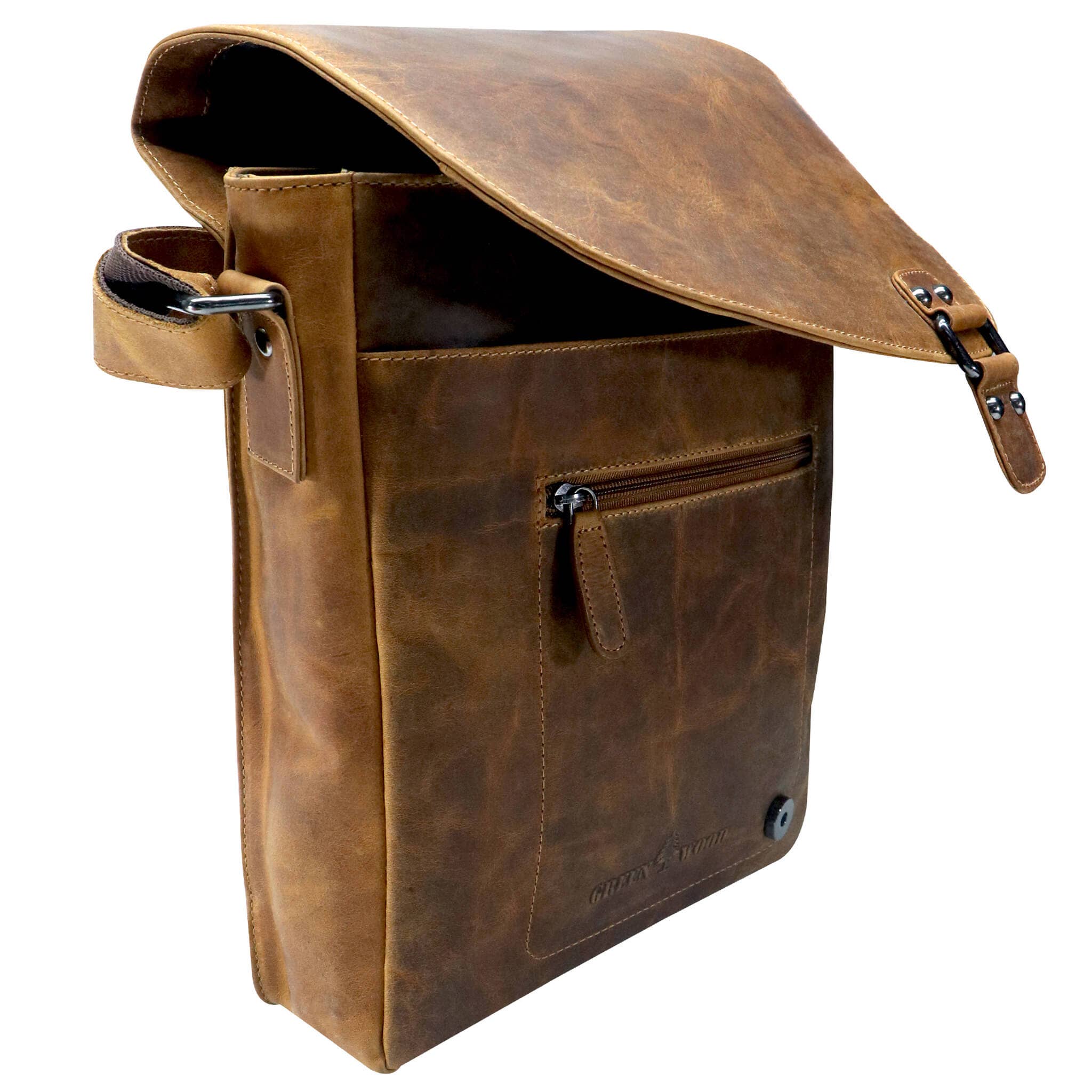 Greenwood - Wholesale Messenger Bag - Unisex - Hedwig A4 leather women's shoulder bag for men12