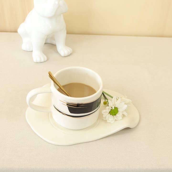 tasse abstraite noire 568 pour la vente par Atelier nelson gomes