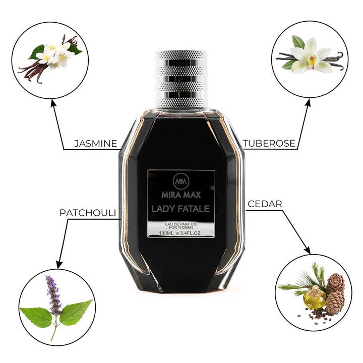 Daspar - Wholesale Perfume/eau de toilette - MIRA 24HOURS PERFUME LADY FATALE FOR WOMEN EDP 3.4 OZ1