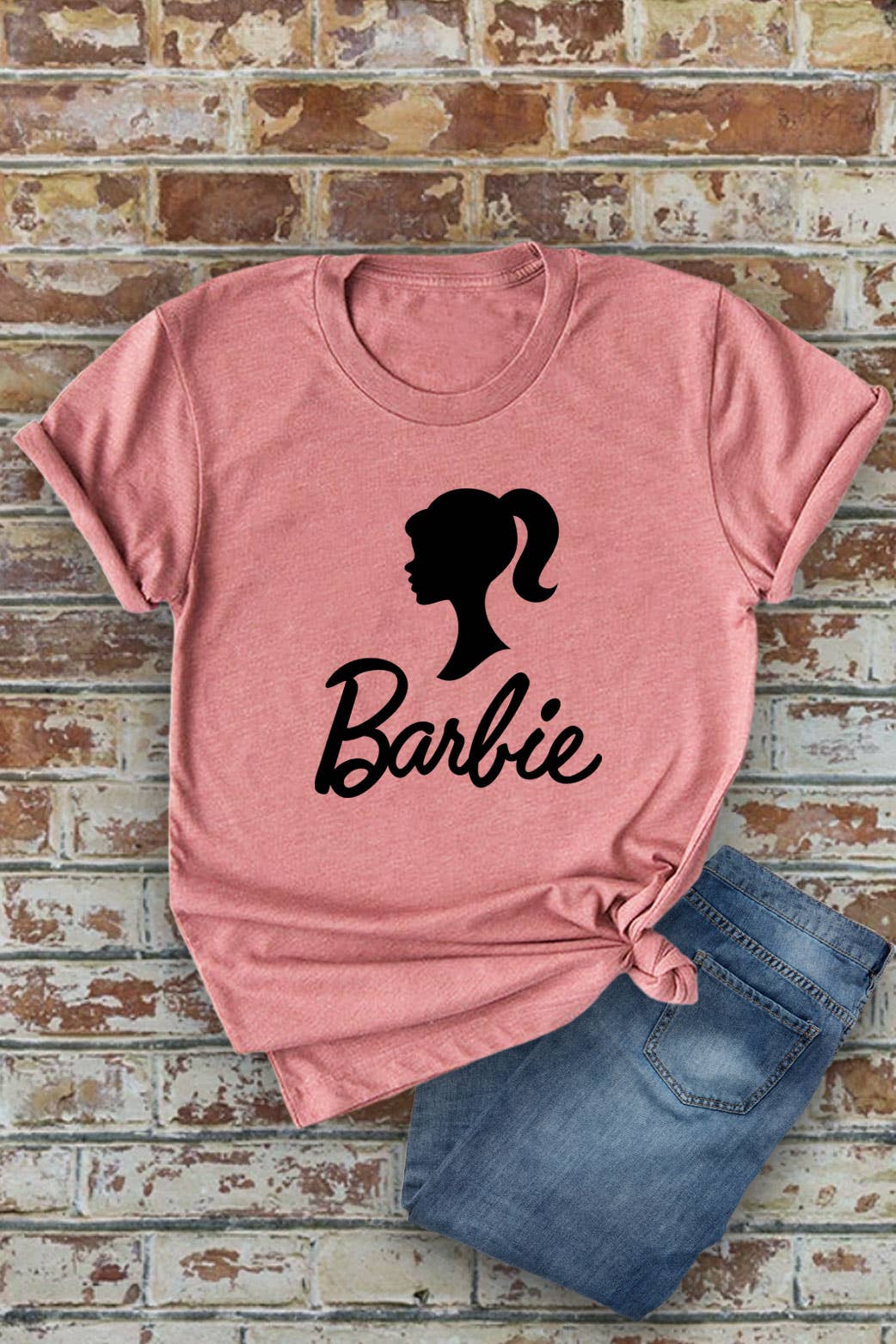 Top Avenue - Wholesale Screen Printed T-Shirt - Women's - Hot Barbi, Unisex Round Neck T-Shirt5