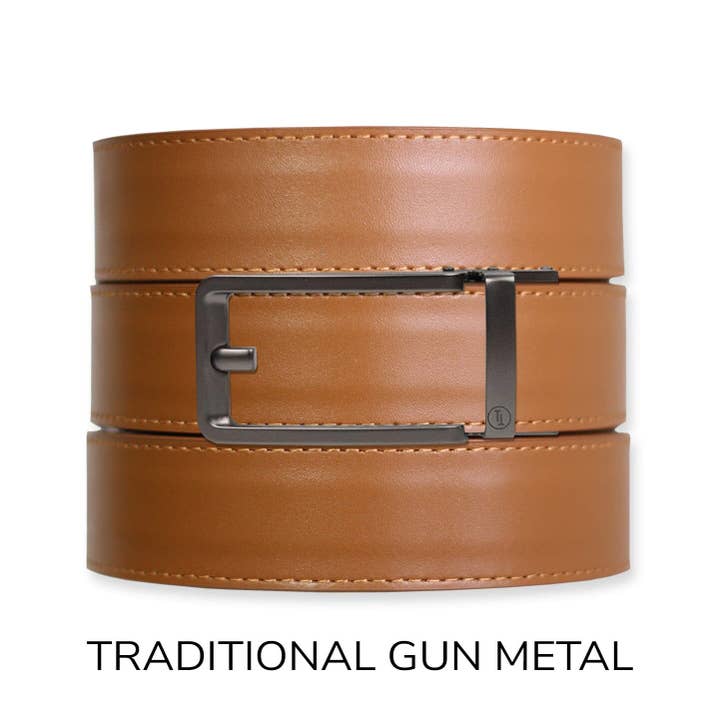 Tough Apparel - Wholesale Belt - Men's - British Tan Top Grain Leather Ratchet Belt & Buckle Set20