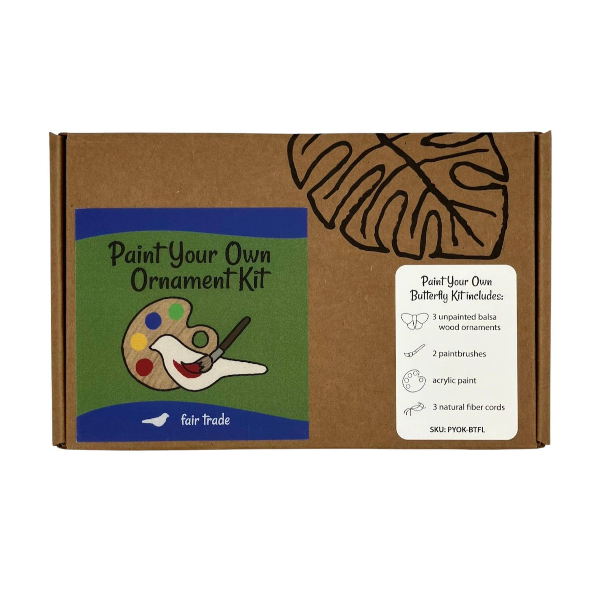 Women of the Cloud Forest - Wholesale DIY Craft Kit - Paint Your Own Butterfly Ornament Kit1