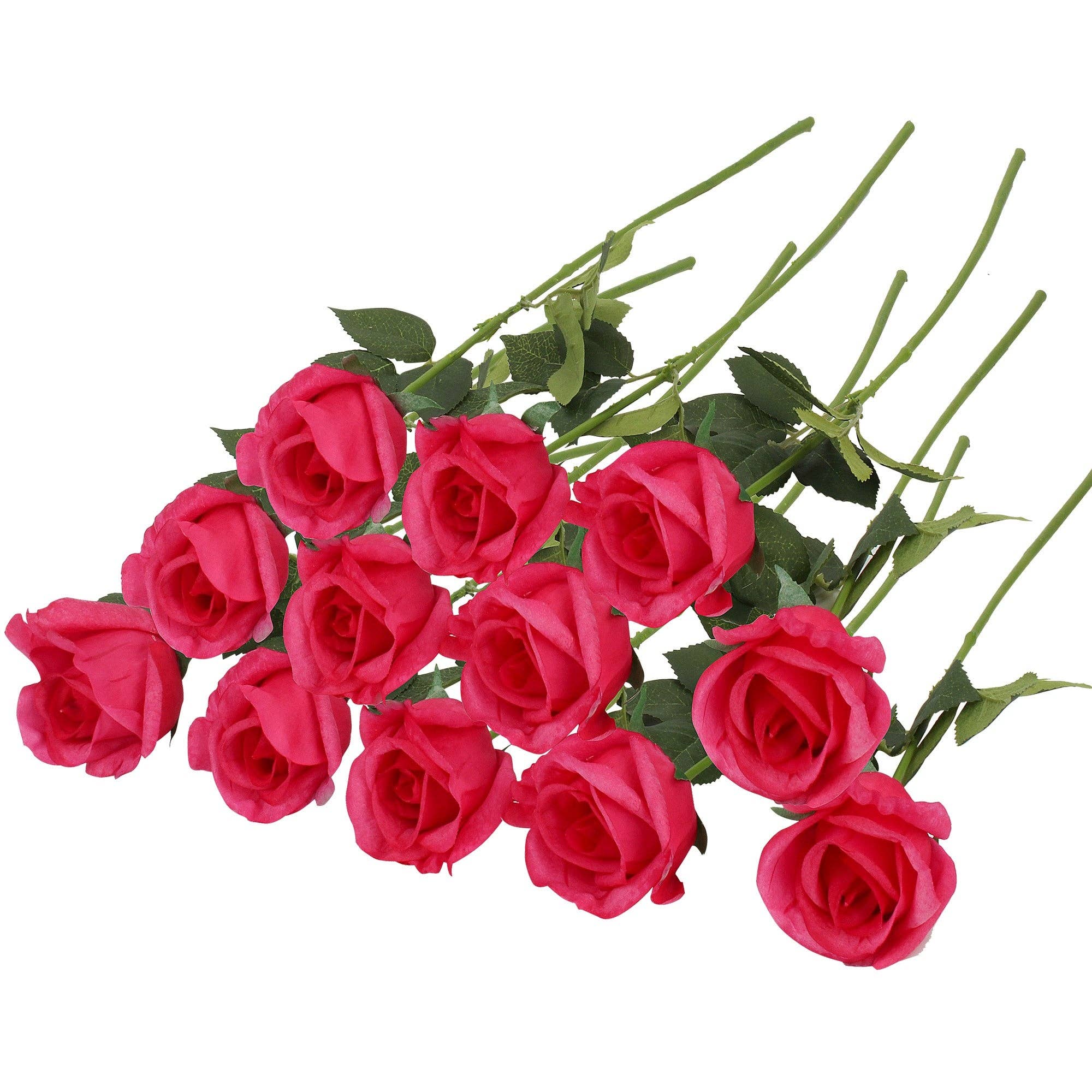 Grand Verde - Wholesale Artificial Flowers - Roses Real-Touch Artificial Flowers 22” Long Stems, 12pcs14