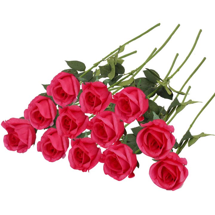 Grand Verde - Wholesale Artificial Flowers - Roses Real-Touch Artificial Flowers 22” Long Stems, 12pcs14