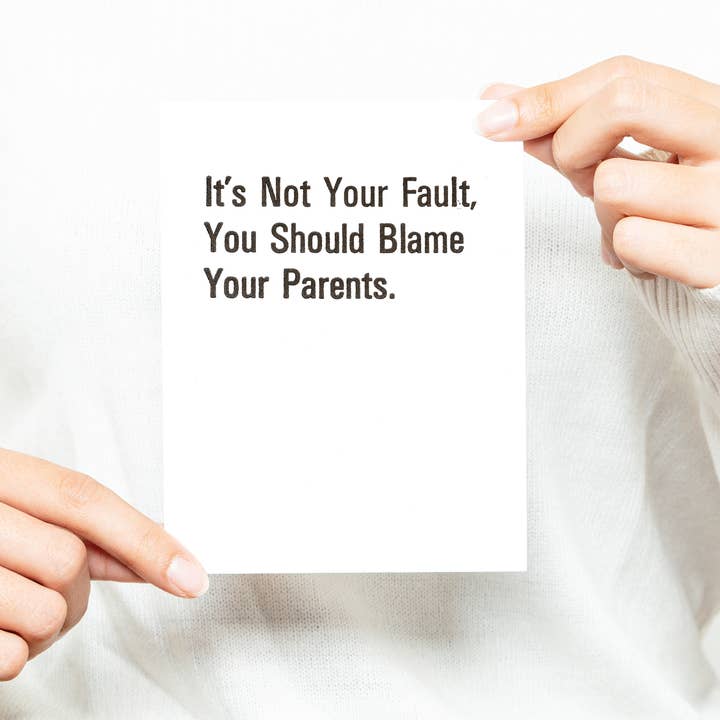 Het is niet jouw foutkaart voor wholesale door Black River Letterpress & Paper Co.