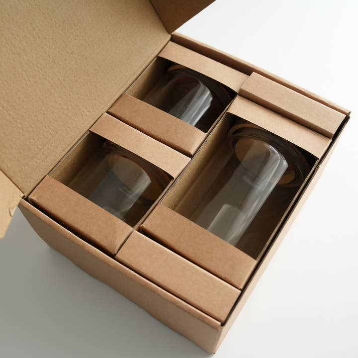 Teapro – wholesale Burkar – Teapro set om 3 glasburkar med lock av akaciaträ (650 ml + 2 x 450 ml)2