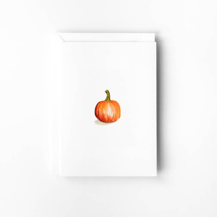Finding Silver Pennies - Wholesale Stationery/Notecard Set - Pumpkin Mini Note Card | Fall Enclosure Card2