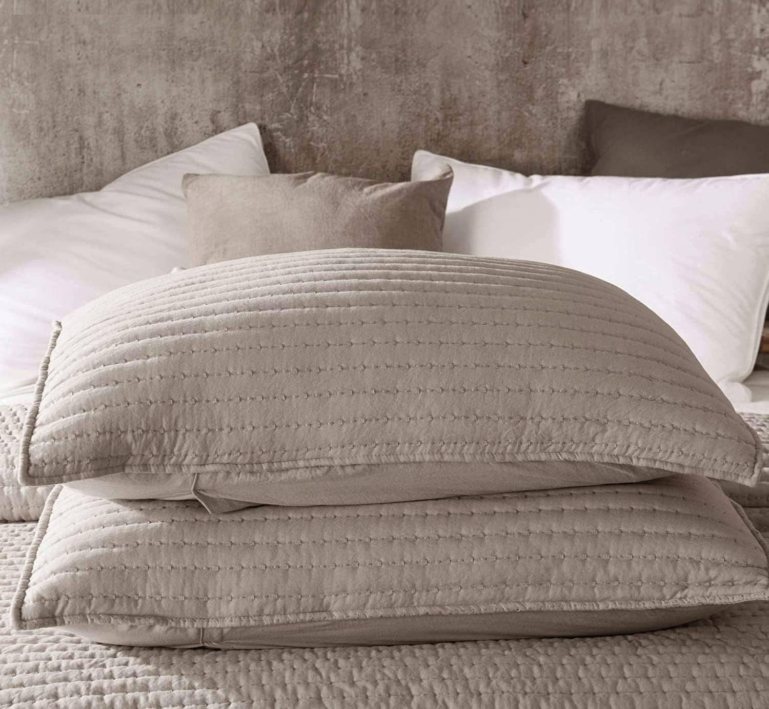 Kasentex - Vendita all'ingrosso Federe/copricuscino - Set di 2 fodere per cuscini, morbide e leggere, decorazione per biancheria da letto0