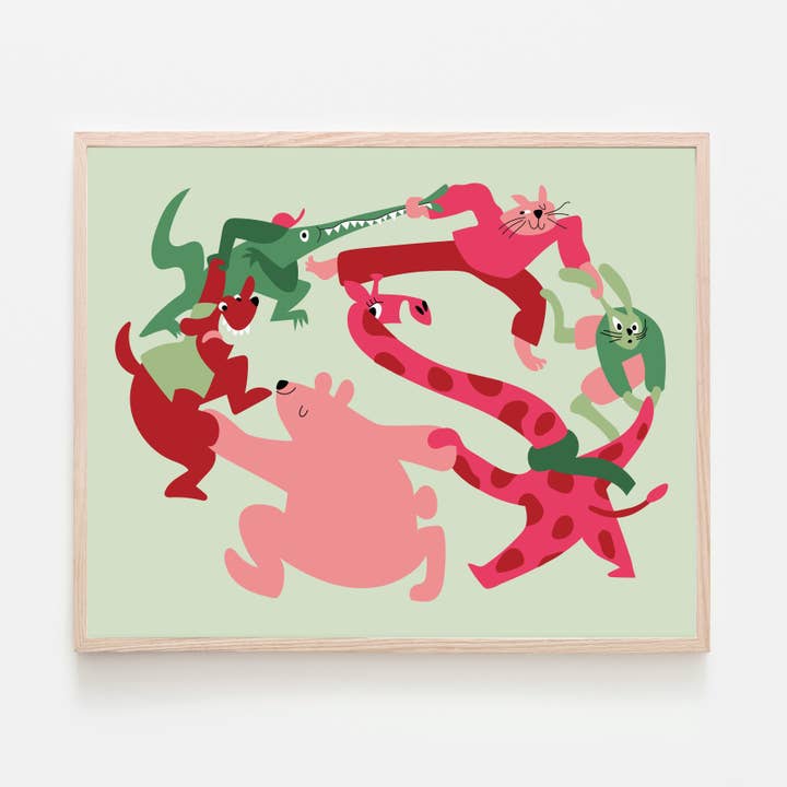 FARANDOLE, 10" x 8" — Poster door Cécile Gariépy voor wholesale door Paperole