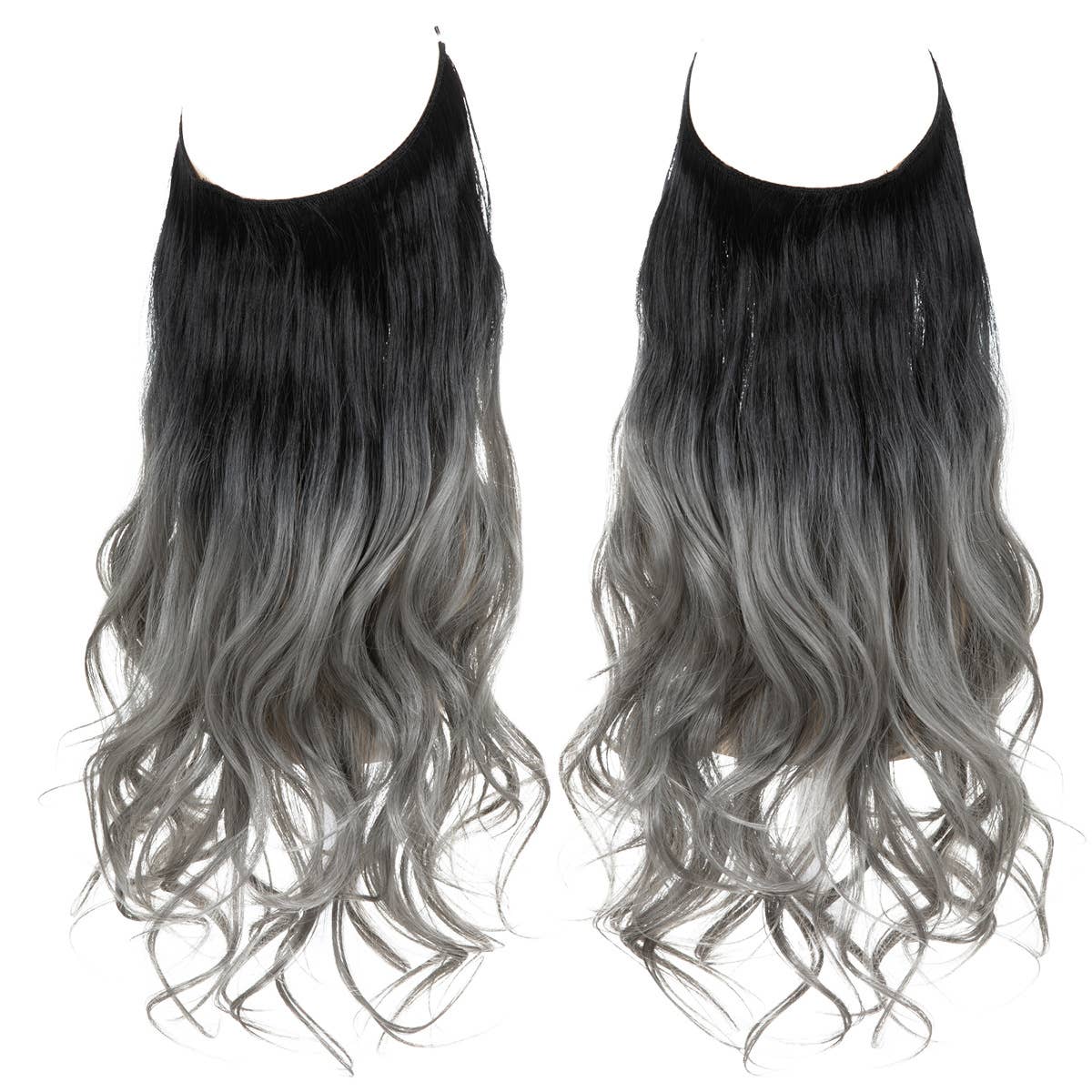 AK Brand - Wholesale Hair Extensions - 18 inch One-piece Wavy Curly Synthetic Hairpieces for Women1