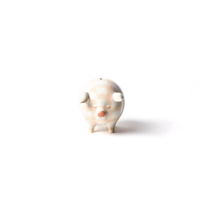 Coton Colors - Wholesale Money/Piggy Bank - Pink Gingham Piggy Bank