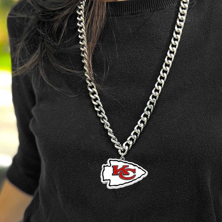Aminco USA - Wholesale Pendant/Charm Necklace - NFL Kansas City Chiefs Heavyweight Team Logo Necklace1