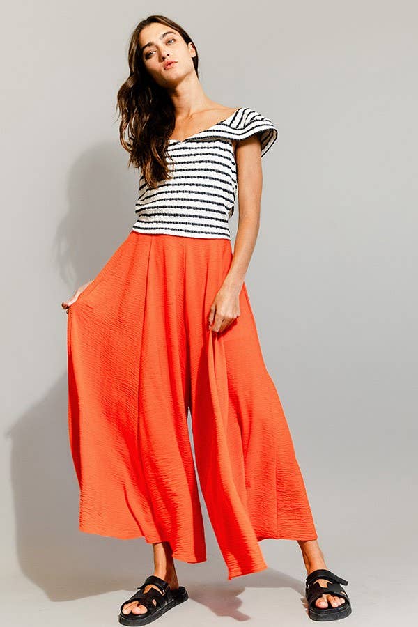 BUCKETLIST INC - Wholesale Pants - Women's - P5131 Solid Woven Wide Leg Pants9