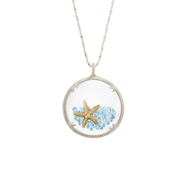 Large Shaker Necklace with Starfish for wholesale by Catherine Weitzman