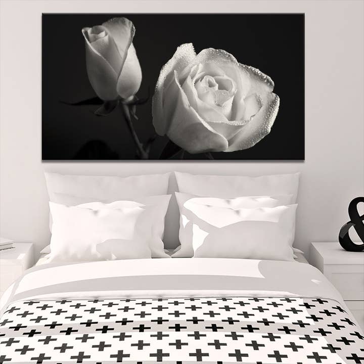 Meeko Print - Wholesale Art Print - Luscious White Rose