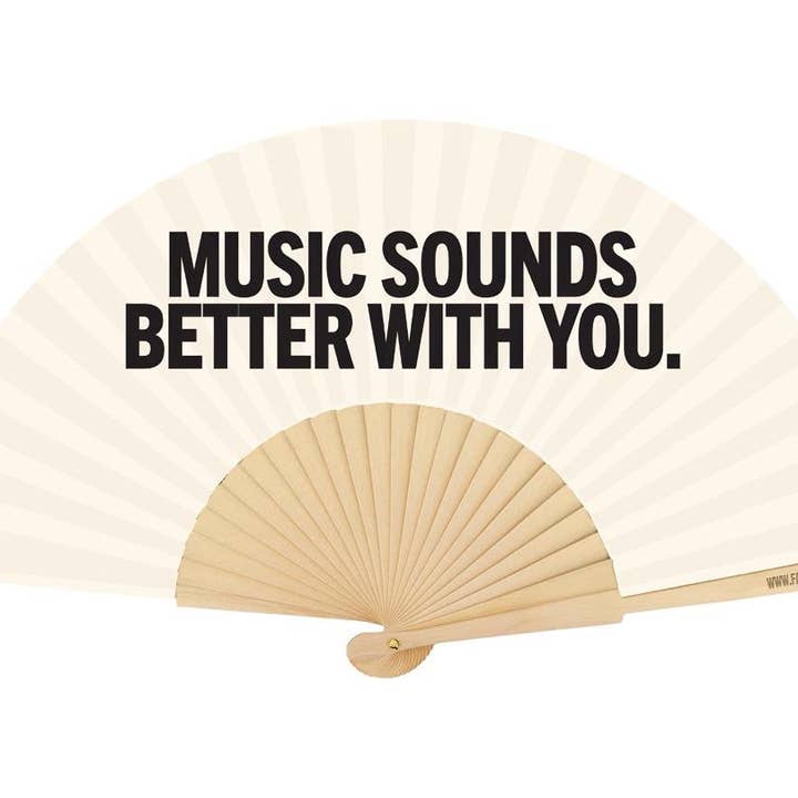 Ventilateur 23cm Music Sounds Better with You pour la vente par Fantastico Fans