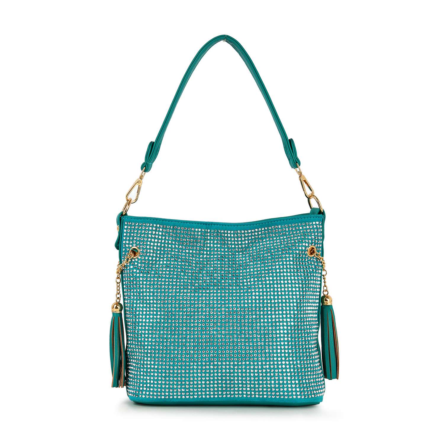 Handbag Express - Wholesale Shoulder Bag - Women's - Sparkling Rhinestone Hobo Handbag24