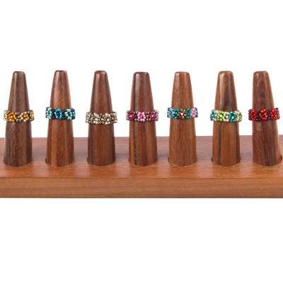 Lucia's Imports - Wholesale Band/Stacked Ring - Flower Ring6