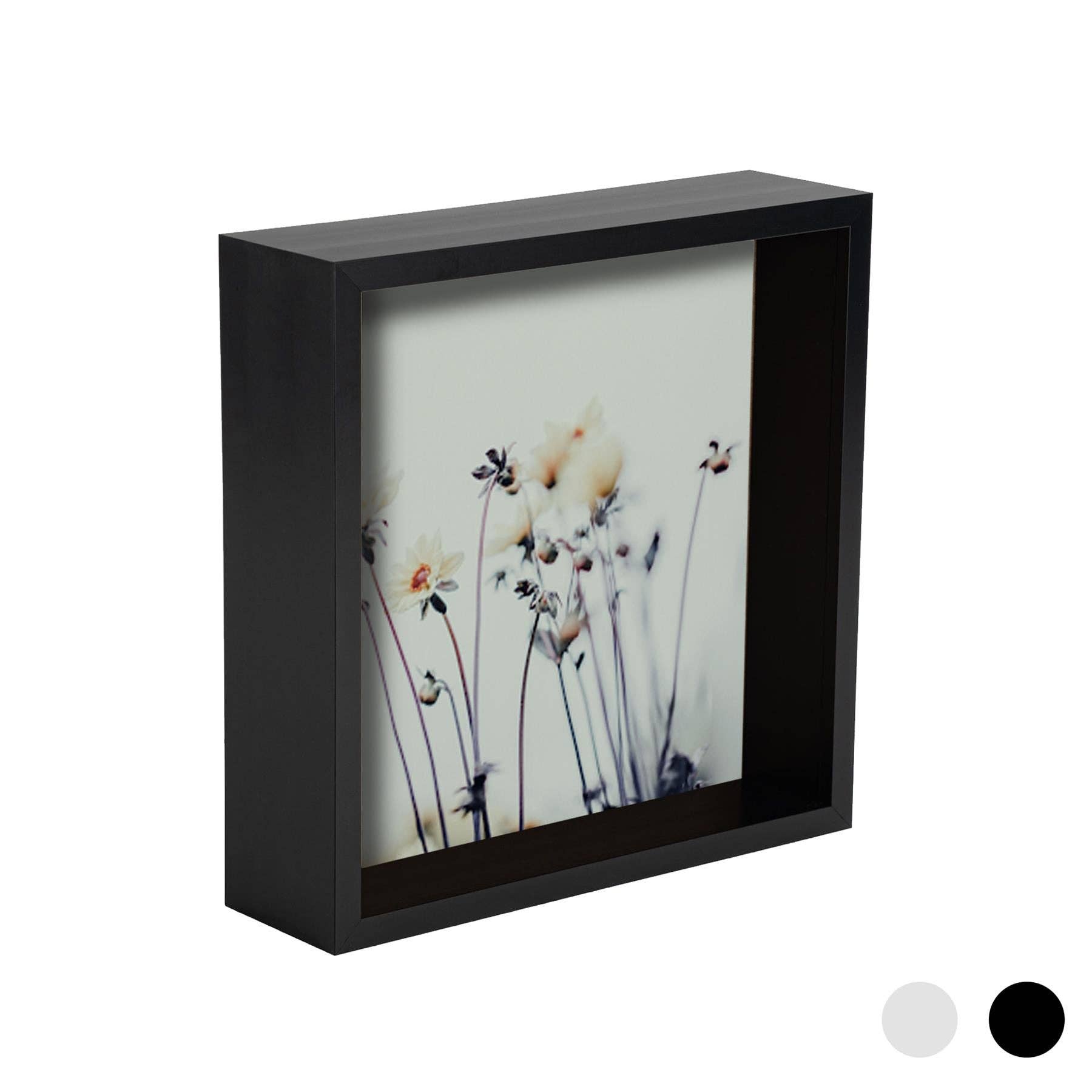 Rinkit Ltd - Wholesale Picture Frame - Nicola Spring Deep Box Photo Frame - 6 x 6 - Black