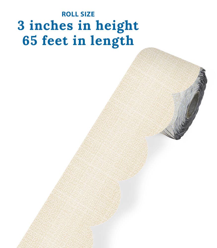 Carson Dellosa Education - Wholesale Bulletin Board - Linen Rolled Scalloped Bulletin Board Borders2