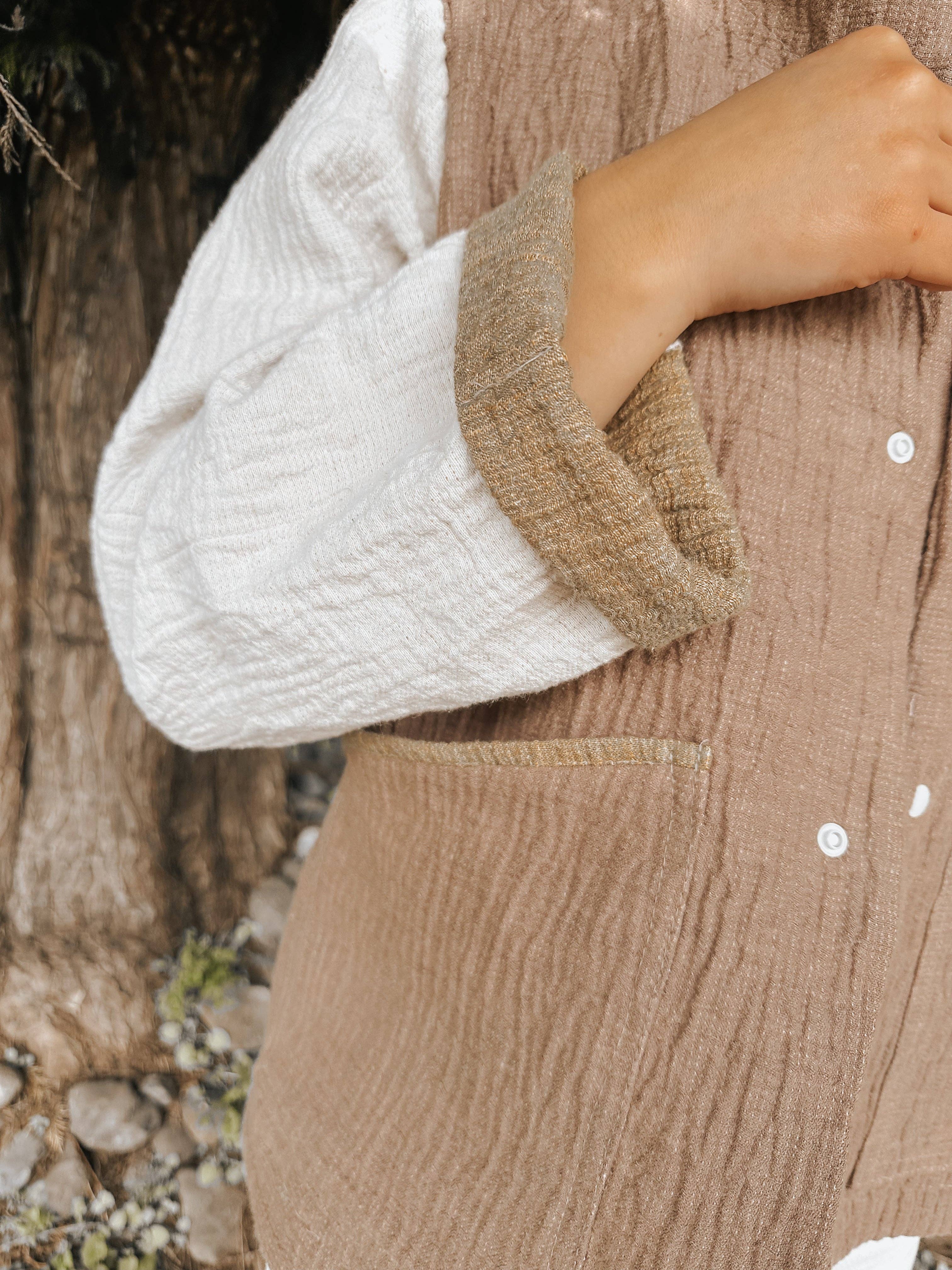 ISEE FABRIC - Wholesale Fabric - Double Sided Linen Cotton Woven Gauze2