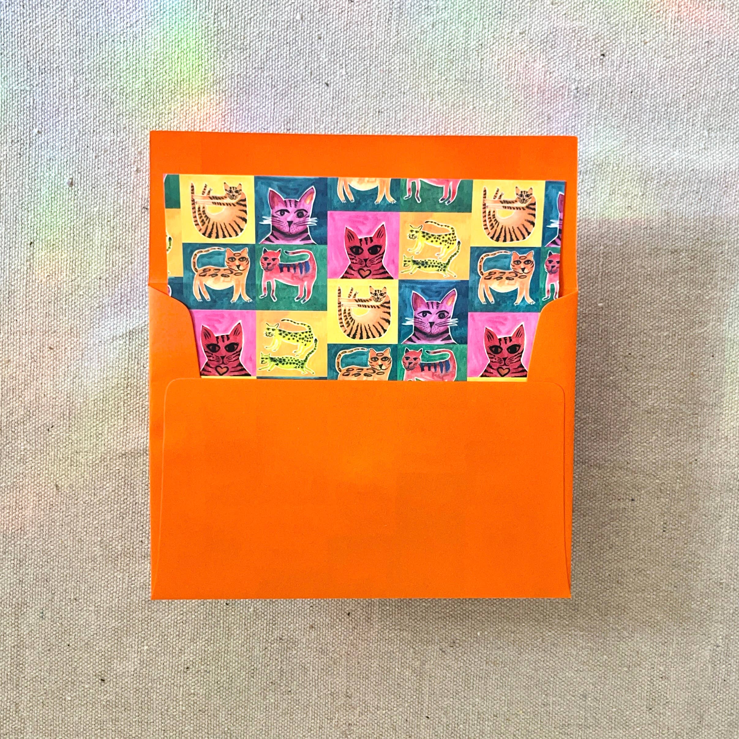 Renée Stramel - Wholesale Stationery/Notecard Set - A6 Blank Note Card With Custom Envelope Liner • R&G Cat4