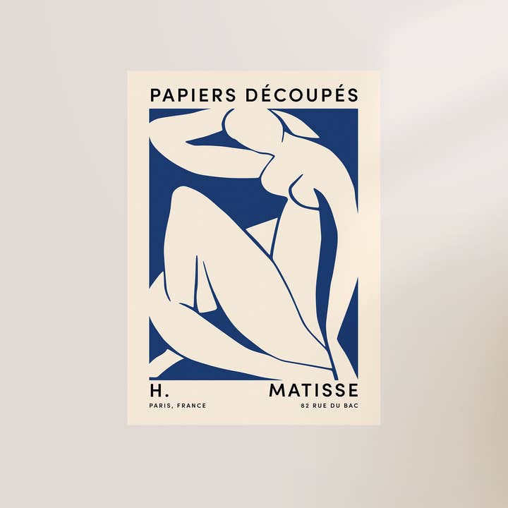 Alluvion – wholesale Art print – Papiers Decoupes Blue