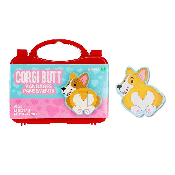 Corgi Butt Adhesive Bandages (PDQ) for wholesale by AQUARIUS, GAMAGO, ICUP, & ROCK SAWS by NMR Brands