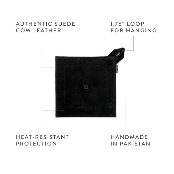 Barebones - Wholesale Oven Mitt/Pot Holder - Suede Leather Hot Pads