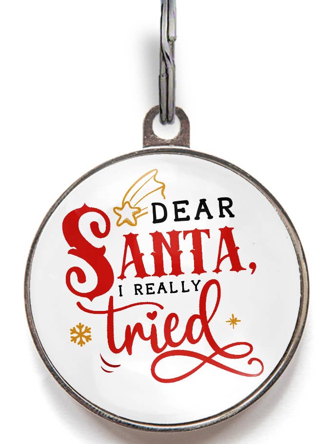 Julesmart hundemærke - Kære julemand, jeg prøvede virkelig for engroshandel hos WagATudeTags