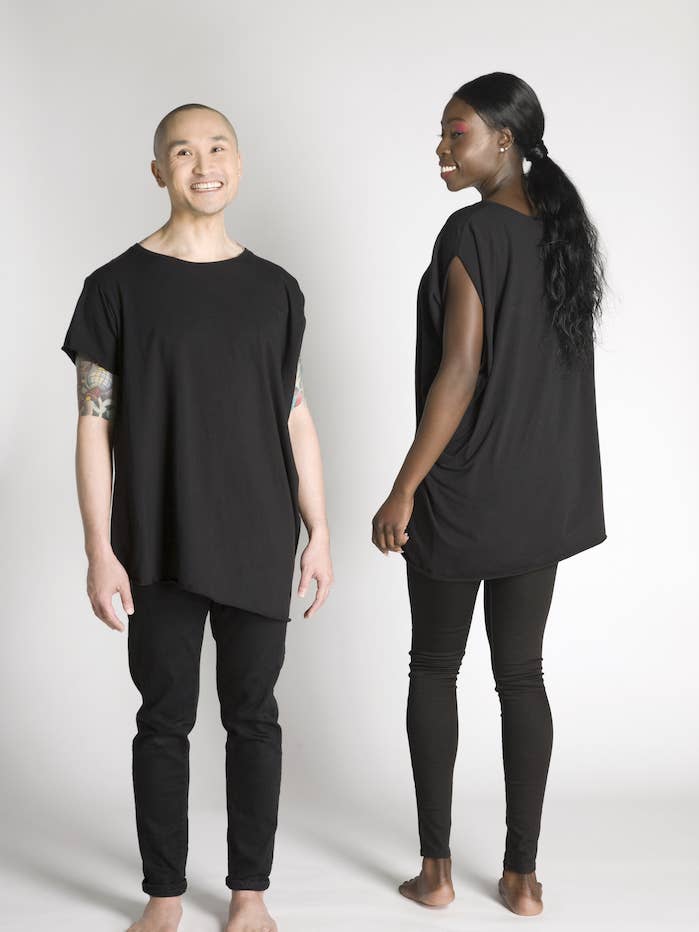 Túnica asimétrica de ajuste holgado para mujer Kennie para venta al por mayor de kateandfrances