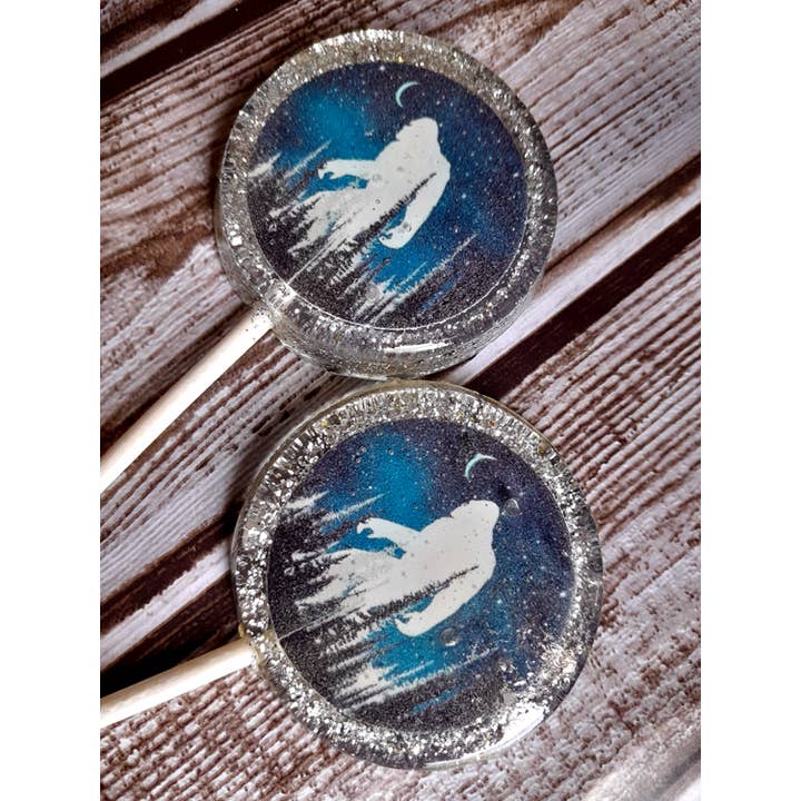 Homespun Parties - Wholesale Lollipop - Bigfoot Lollipops with Edible Glitter Edible Image
