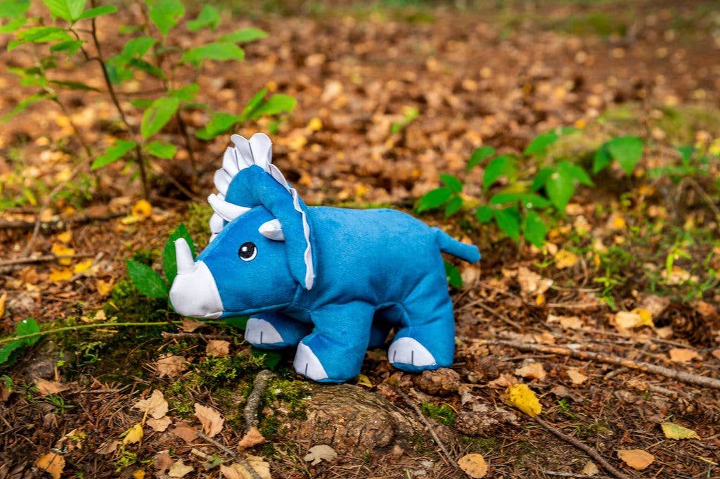Sustainapaws - Vente Peluche – chien - Jouet en peluche écologique en plastique recyclé à double couche de dinosaure2