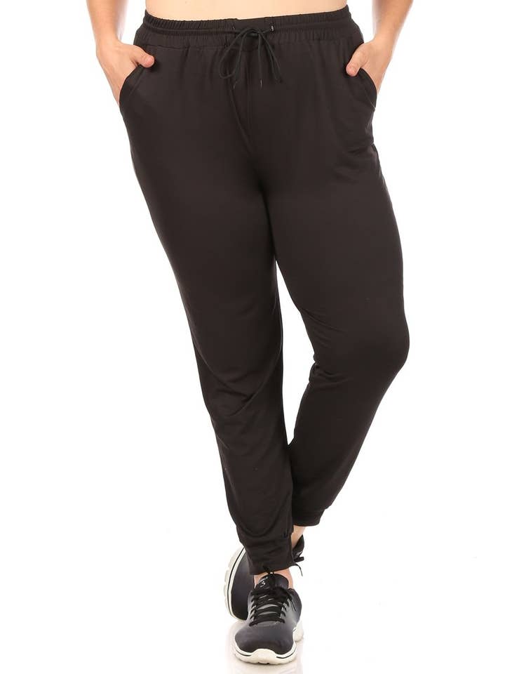 REDFINCH APPAREL INC - Wholesale Athletic Sweatpants/Joggers - Women's - Womens Plus Soft Brushed Fleece Lined Joggers Sweatpants