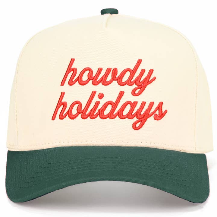 Hana - Wholesale Trucker Hat - Women's - C.C HOWDY HOLIDAYS Letter Embroidered Trucker Cap4