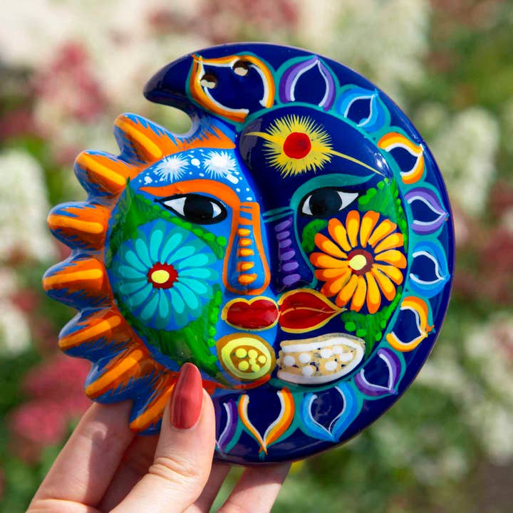 Siesta – wholesale Wall Accent – Mexican Painted Moon and Sun Small6