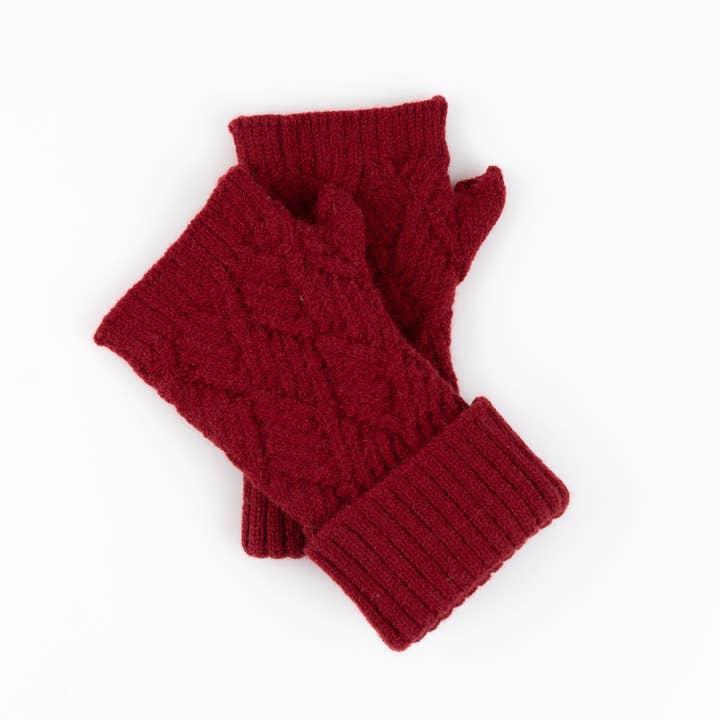 Howard's - Wholesale Gloves - Women's - Kristen Herringbone Fingerless Cold Weather Winter Gloves