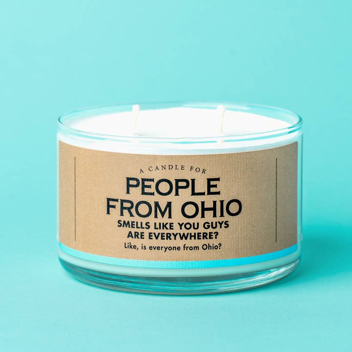 Une bougie pour les habitants de l'Ohio | Bougie drôle | Buckeyes pour la vente par Whiskey River Soap Co.