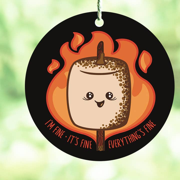 Stressmallow Air Freshener - Choose The Scent! for wholesale by Whoa Newt Illustration