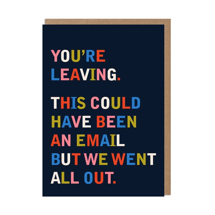 Betiobca - Wholesale Goodbye Card - Funny Leaving Card – You’re Leaving