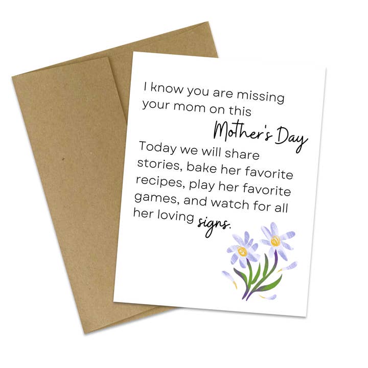 Moederdagkaart | Herdenkingskaart | Thinking of You voor wholesale door Butterflies + Halos