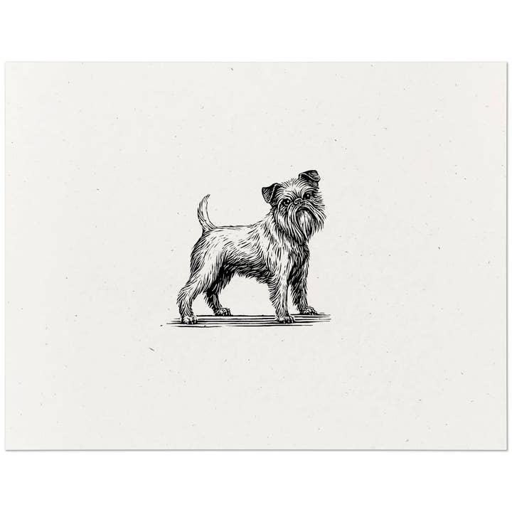 Brussels Griffon Print for wholesale by Dog Gone Studios